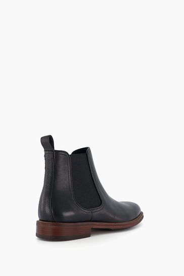 Dune black chelsea boots top