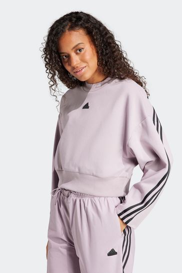 adidas Purple Sportswear Future Icons 3-Stripes Sweatshirt