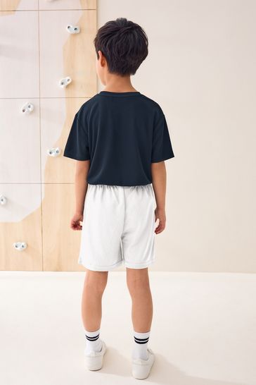 Mens white 2024 football shorts