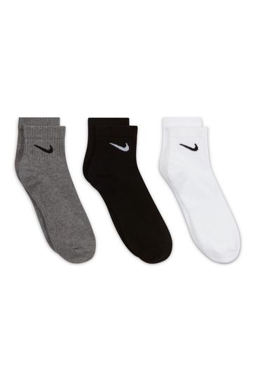 Buy Nike Lightweight Cushioned Ankle Socks 3pk Next