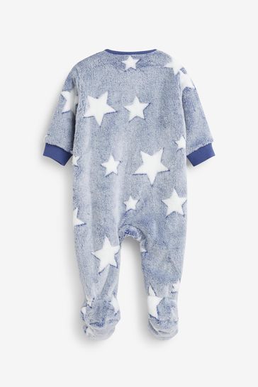 next Baby Mädchen Fleece-Schlafanzug mit Motiv und Regenbogen 