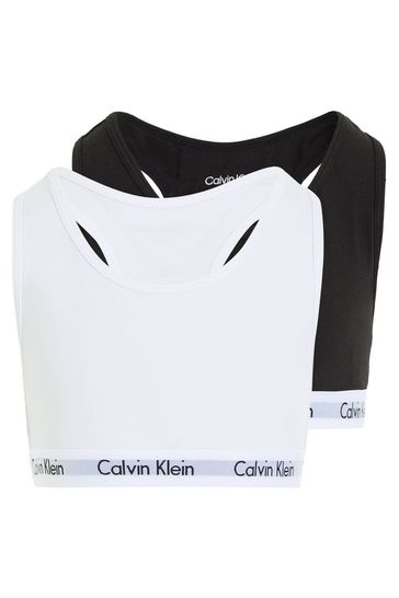Buy Calvin Klein Girls Modern Cotton 2 Pack Bralette from Next USA