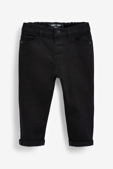 Black Denim Regular Fit Comfort Stretch Jeans (3mths-7yrs)