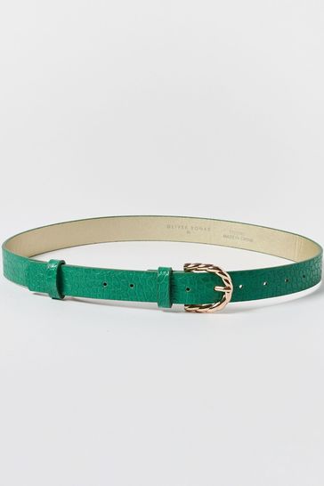 Green croc clearance belt