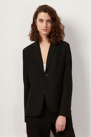 French Connection Black Whisper Ruth Fitted Blazer