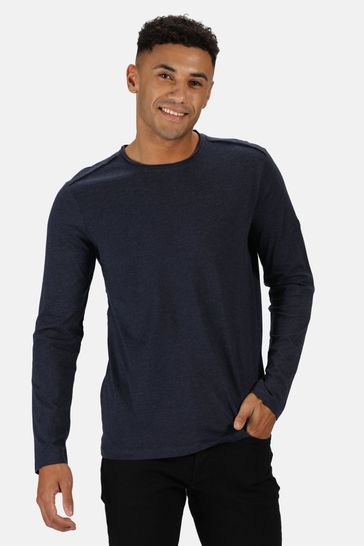 Regatta Blue Karter II Long Sleeve T-Shirt