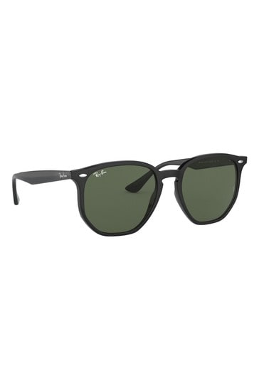 Ray-Ban® Black Hexagonal Sunglasses