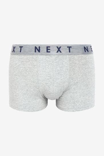 Buy Signature Blue/Grey Modal 4 pack Hipster Boxers from Next Luxembourg