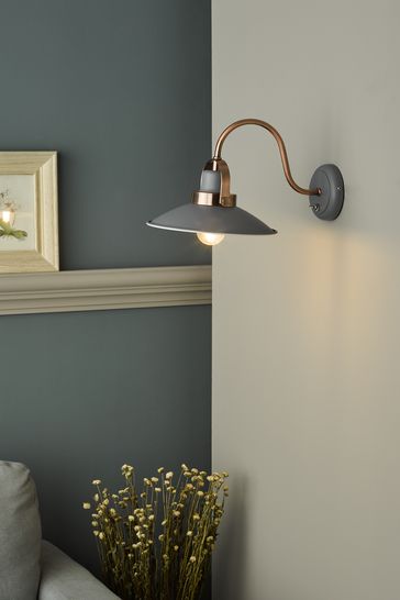 Dar Lighting Grey Liden Wall Light