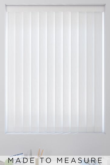 White Abstract Texture Cloud Made To Measure Vertical Blind