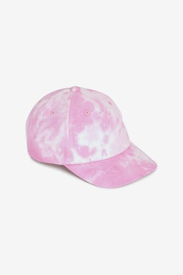 Pink Tie Dye Printed Baseball Cap (3-16yrs)