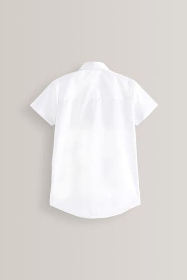Short sleeve school shirts white sales