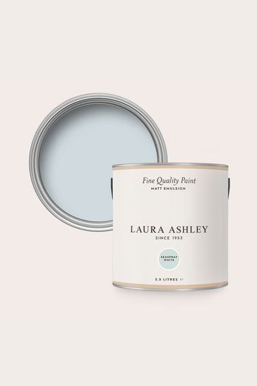 Laura Ashley Seaspray Blue White Matte Emulsion 2.5Lt Paint