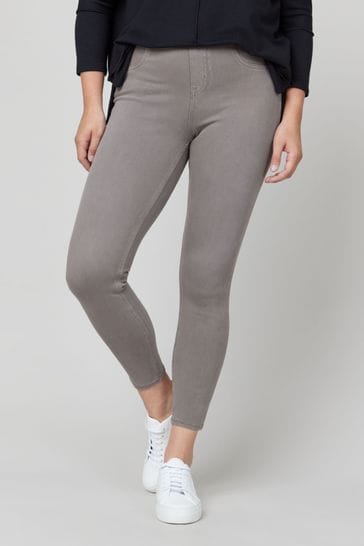 SPANX Women's Gray Marble High Rise Jean-Ish Leggings Size Medium
