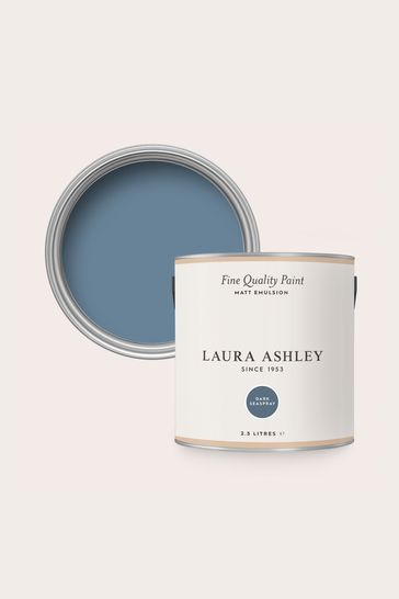 Laura Ashley Dark Seaspray Blue Matte Emulsion 2.5Lt Paint