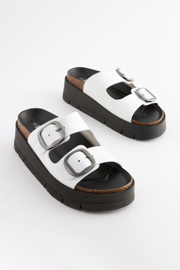 Leather flatform shoes outlet