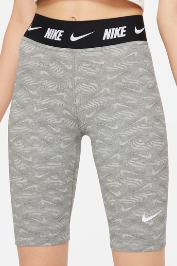 Nike Grey Printed Bike Shorts