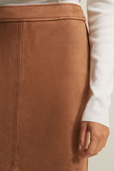 Faux clearance suede skirt