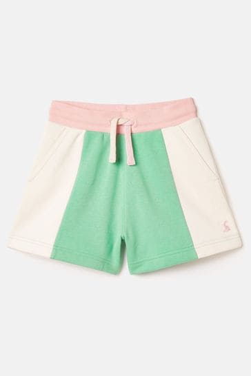 Joules Pippa Green Colour Block Jersey Shorts