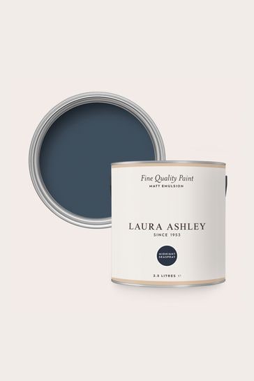 Laura Ashley Midnight Seaspray Blue Matte Emulsion 2.5Lt Paint