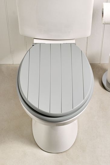 Grey Malvern Antibacterial Toilet Seat