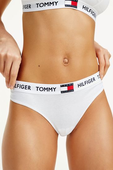 Buy Tommy Hilfiger White 85 Cotton Bikini Underwear from Next Luxembourg