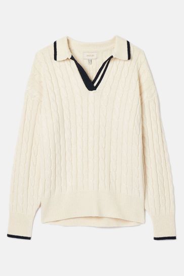 Cable knit online cricket jumper