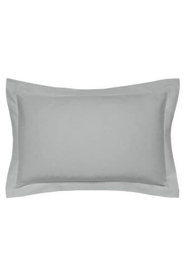 Bedeck of Belfast Grey Bob 600TC Egyptian Cotton Oxford Pillowcase