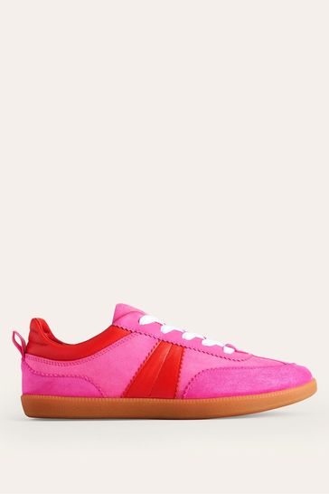 Buy Boden Pink Erin Retro Tennis Trainers from Next Turkey