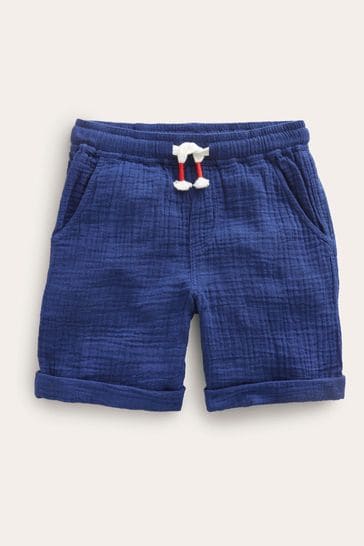 Boden Blue Lightweight Holiday Shorts