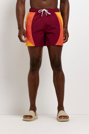 River island red shorts hot sale