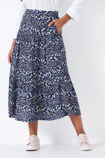 Buy Crew Clothing Pleated Floral Skirt from Next Kuwait