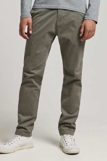 Superdry	Grey Core Slim Chino Trousers