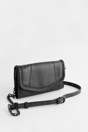 Black chain strap purse shop