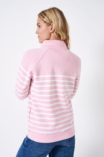 Crew clothing half zip sweatshirt store