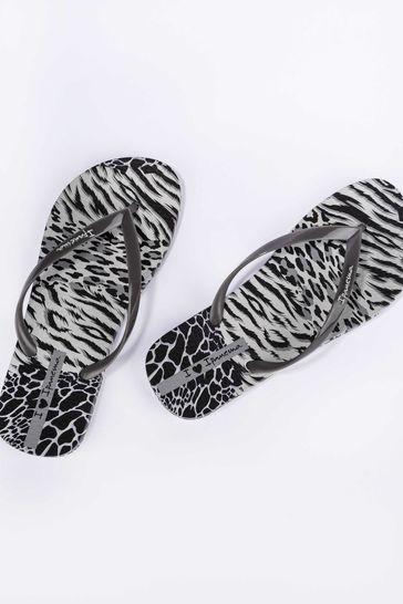 Buy Ipanema Grey Animal Print Sandals from Next Luxembourg