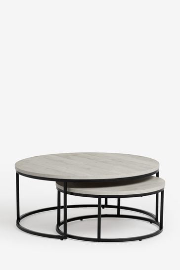 Large round nesting coffee tables hot sale