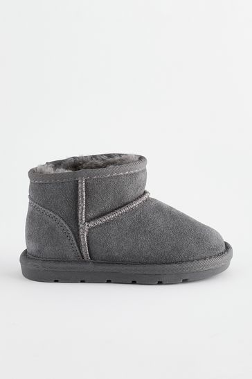 Buy Grey Warm Lined Suede Boots from Next Bahrain