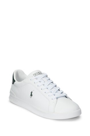 ralph lauren court leather trainer