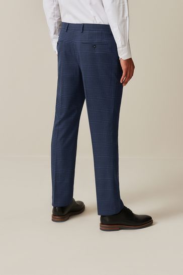 Checkered discount suit trousers