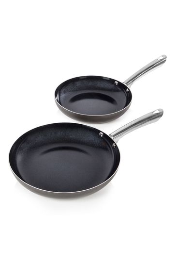 Morphy Richards Set of 2 Silver Frying Pan Set
