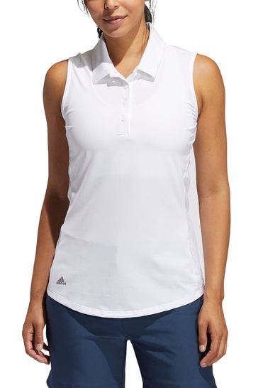 adidas sleeveless golf polo