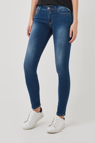 Replay Washed Blue Skinny Leg Jeans