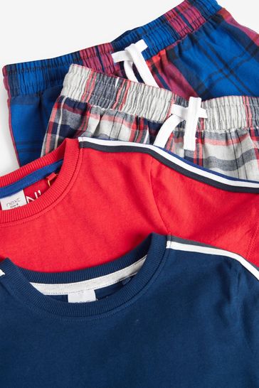 Pack Check Short Pyjamas (1.5-16yrs 