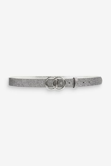 Buy Double Circle Buckle Glitter Belt from Next Ireland
