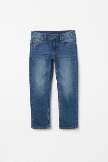 Polarn O. Pyret Blue Regular Fit Organic Cotton Jeans