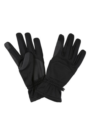 Regatta Black Softshell Gloves