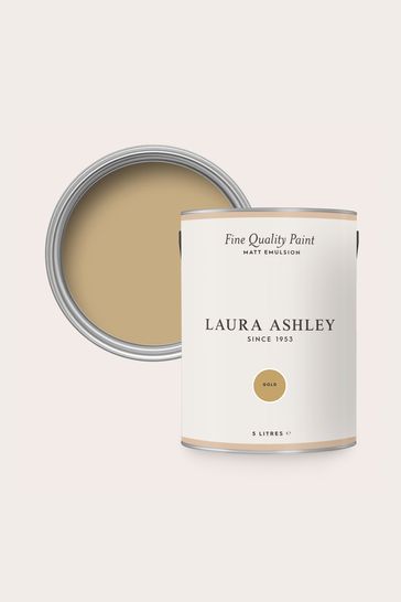 Laura Ashley Gold Matte Emulsion 5LT Paint