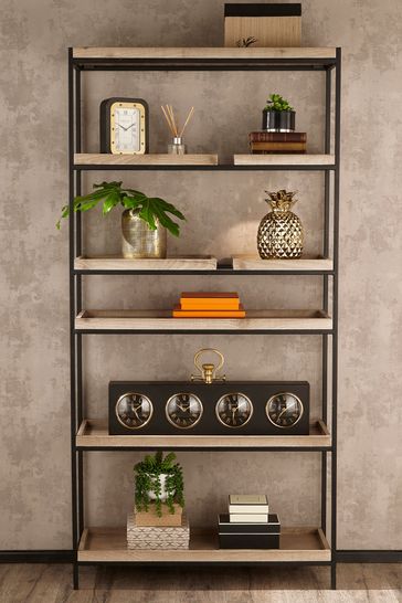 Pacific Lifestyle Natural Wood, Metal Wooden Shelving Units