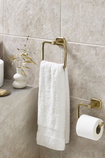 Beige toilet store roll holder